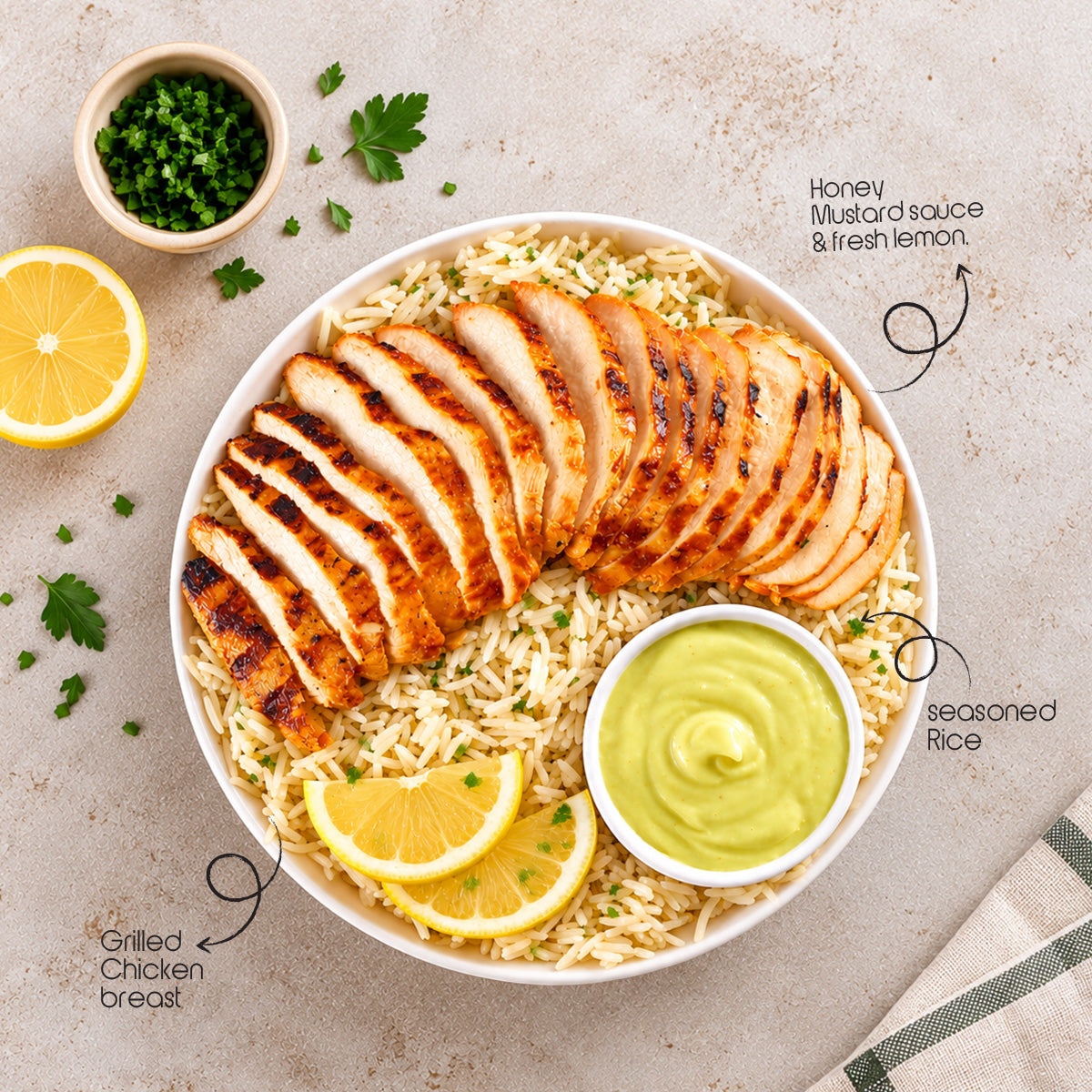 Honey Mustard Chicken Bowl